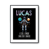 Affiche Prénom Lucas Univers - Planetee