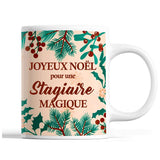 Tasse Noël Stagiaire femme Beige - Planetee