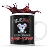 Mug Anne-Sophie Bas les pattes Koala | Mug Prénom pour femme | Collection Animaux grognon mais mignon - Planetee