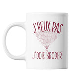 Mug Broder j'peux pas Blanc - Planetee