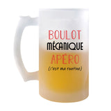 Chope de Bière Mécanique C'est ma Routine - Planetee