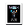 Affiche Prénom Fabien Univers - Planetee