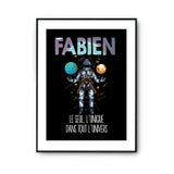 Affiche Prénom Fabien Univers - Planetee