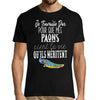 T-shirt Homme Paons | Je travaille dur - Planetee