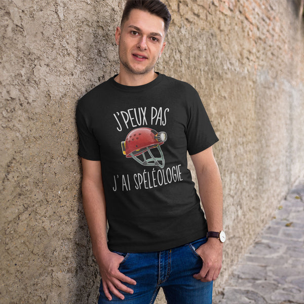 T-shirt Homme Je peux pas Spéléologie - Planetee