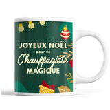 Tasse Noël Chauffagiste homme Vert - Planetee