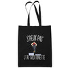 Sac Tote Bag Trottinette Je peux pas Noir - Planetee