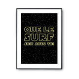 Affiche surf soit avec toi - Planetee