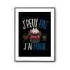 Affiche Magie j'peux pas Noir - Planetee