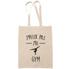 Sac Tote Bag J'peux pas Gym beige - Planetee