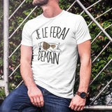 T-shirt Homme Jack Russell | Je le ferai demain - Planetee