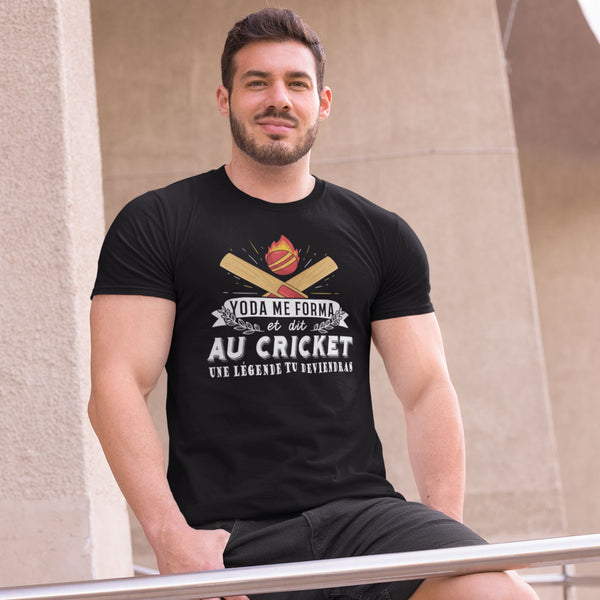 T-shirt Homme Cricket une légende tu deviendras - Planetee