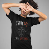 T-shirt homme J'peux pas J'suis Sagitaire noir - Planetee