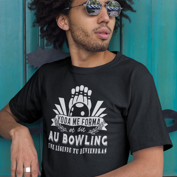 T-shirt Homme Bowling une légende tu deviendras - Planetee