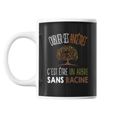 Mug Généalogie j'peux pas Noir - Planetee