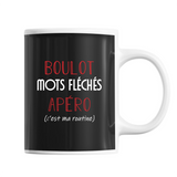Mug Mots Fléchés C'est ma Routine - Planetee