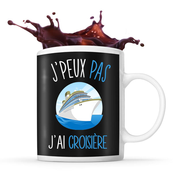Mug Croisière j'peux pas Blanc ou Noir - Planetee