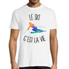 T-shirt homme ski c'est la vie - Planetee