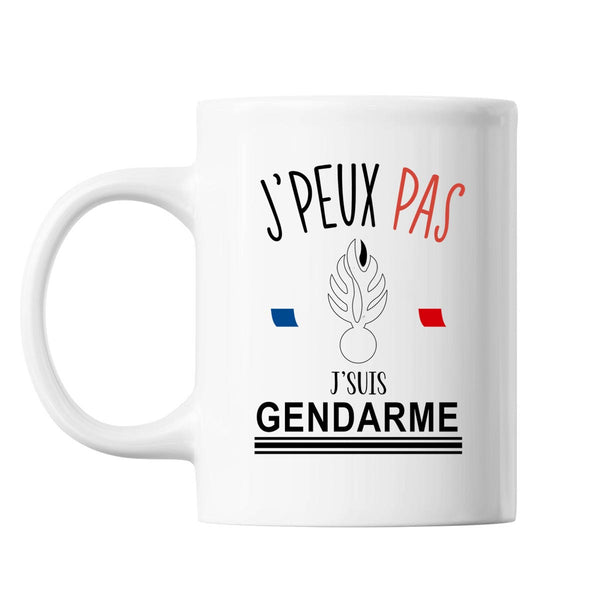 Mug Gendarme j'peux pas Blanc - Planetee