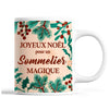 Tasse Noël Sommelier homme Beige - Planetee