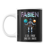 Mug Prénom Fabien Univers - Planetee