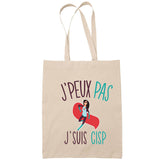 Sac Tote Bag J'peux pas Cisp beige - Planetee