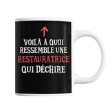 Mug Restauratrice Qui déchire - Planetee