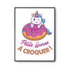 Affiche Petite Licorne à Croquer - Planetee