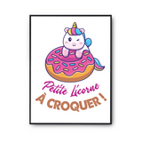 Affiche Petite Licorne à Croquer - Planetee