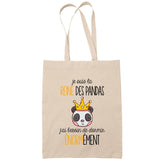 Sac Tote Bag poney j'peux pas beige - Planetee
