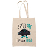 Sac Tote Bag J'peux pas Fantasy sport beige - Planetee