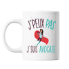 Mug Avocate j'peux pas Blanc - Planetee