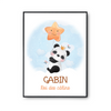 Affiche Gabin bébé Panda Roi des Câlins - Planetee