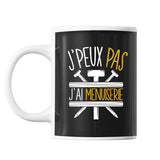 Mug Menuiserie j'peux pas Noir - Planetee
