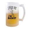 Chope de bière Basket j'peux pas basketteur - Planetee