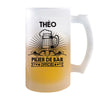 Chope de bière Théo Prénom Pilier de Bar - Planetee