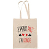 Sac Tote Bag J'peux pas Coinche beige - Planetee