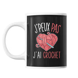 Mug Crochet j'peux pas Noir - Planetee