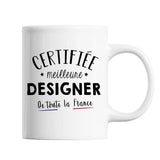 Mug Femme Designer Meilleure de France | Tasse Blanc métier - Planetee