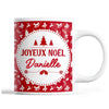 Tasse Noël Danielle Rouge - Planetee