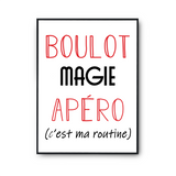 Affiche Magie C'est ma Routine - Planetee