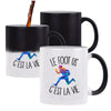 Mug magique Football américain c'est la vie Footballeur | Tasse changement de couleur - Planetee