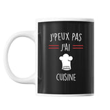 Mug Cuisine j'peux pas Noir - Planetee