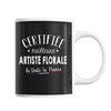 Mug Femme Artiste Meilleure de France | Tasse Noire métier - Planetee
