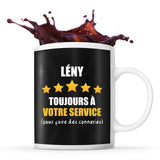 Mug Lény à votre service pour des conneries - Planetee