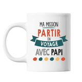 Mug Ma mission Voyage avec Papi - Planetee
