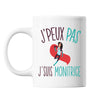 Mug Monitrice j'peux pas Blanc - Planetee