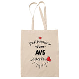Sac Tote Bag Petit Bazar d'une AVS adorée - Planetee