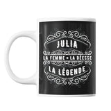 Mug Prénom Julia La Déesse La Légende - Planetee