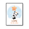 Affiche Côme bébé Panda Roi des Câlins - Planetee